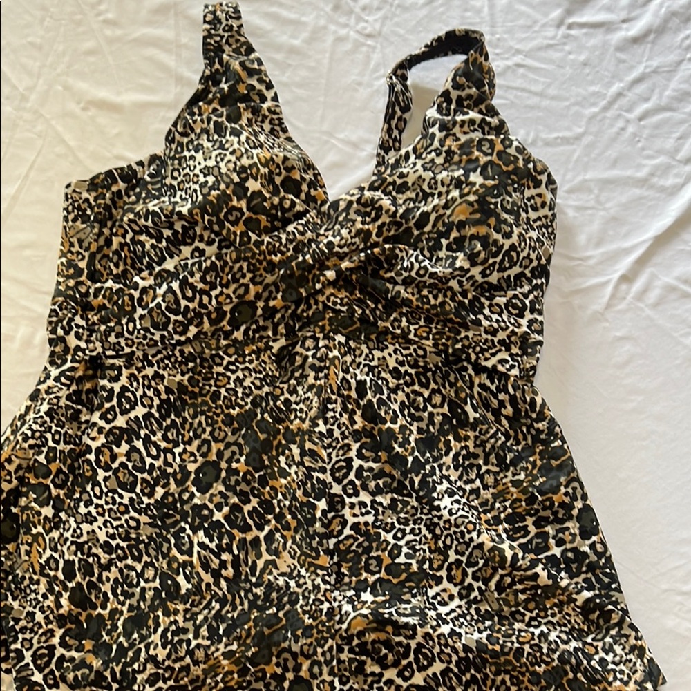Black and Brown Bikini with Shimmering Pattern